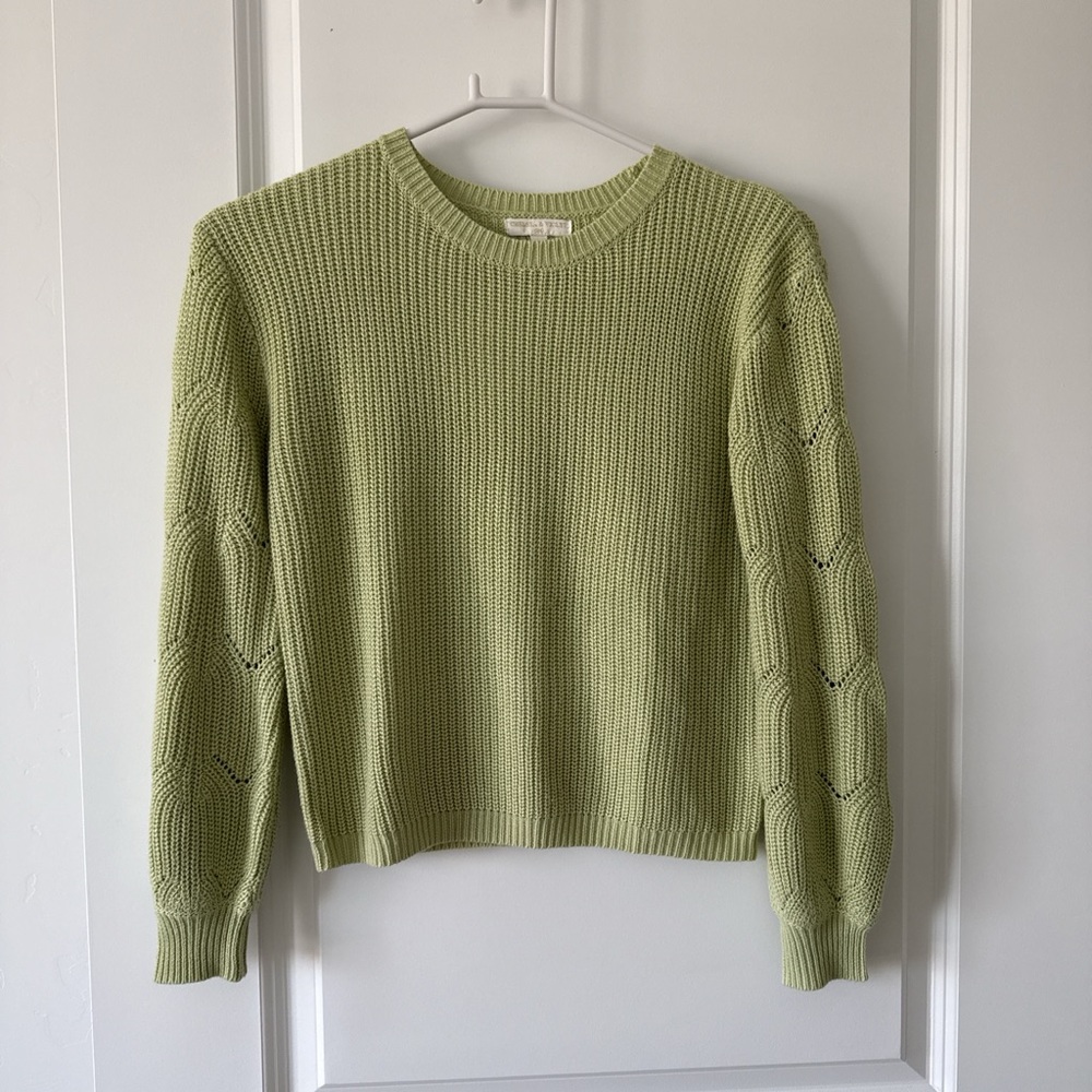 Chelsea & Violet Light Green Knit Sweater